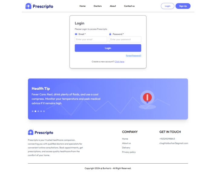 Prescripto – Secure Doctor Booking & Health Management  – screenshot 8