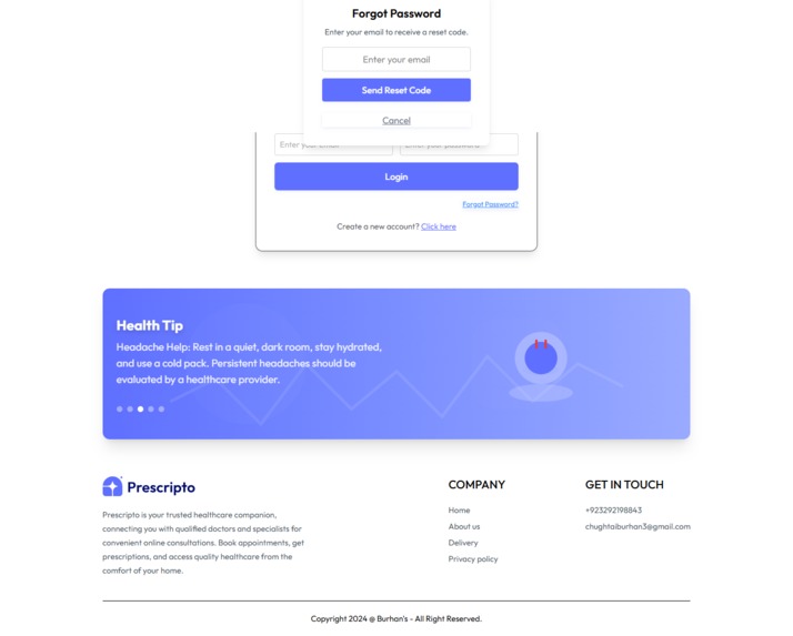 Prescripto – Secure Doctor Booking & Health Management  – screenshot 9
