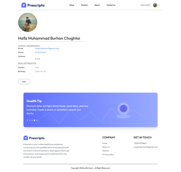 Prescripto – Secure Doctor Booking & Health Management  – screenshot 13