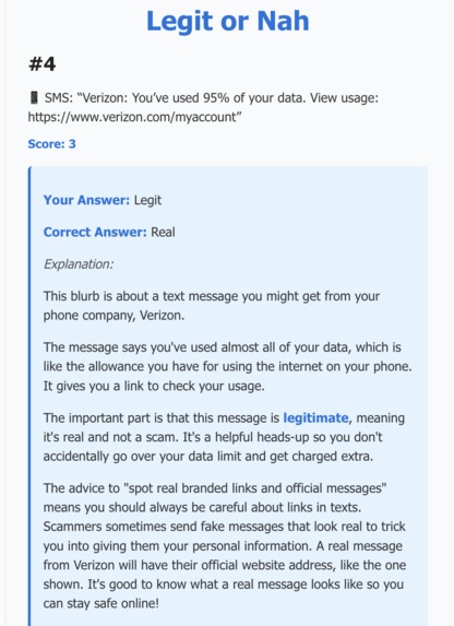 FactFinder – screenshot 1