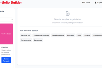 Resume & Portfolio Builder