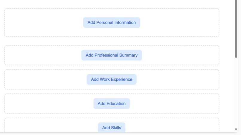 Resume & Portfolio Builder – screenshot 3