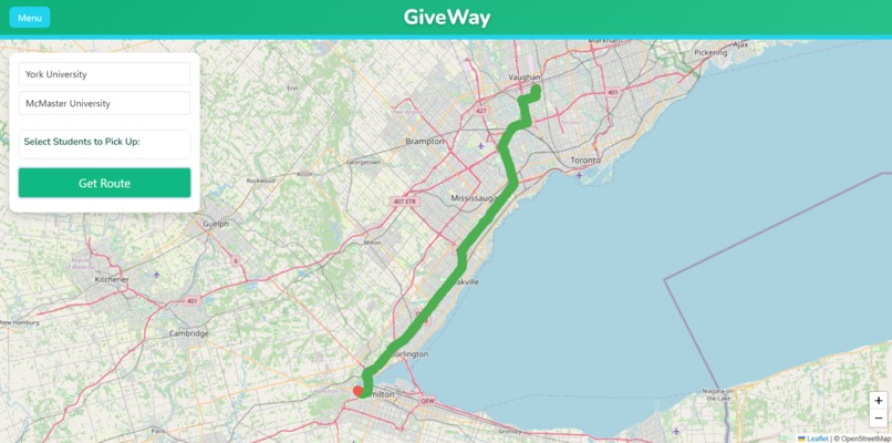 GiveWay: One Route, Many Meals – screenshot 2
