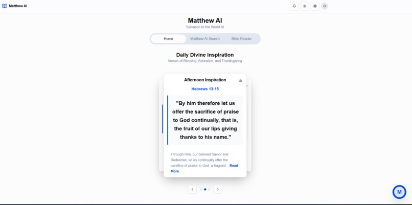 Matthew AI App – screenshot 1