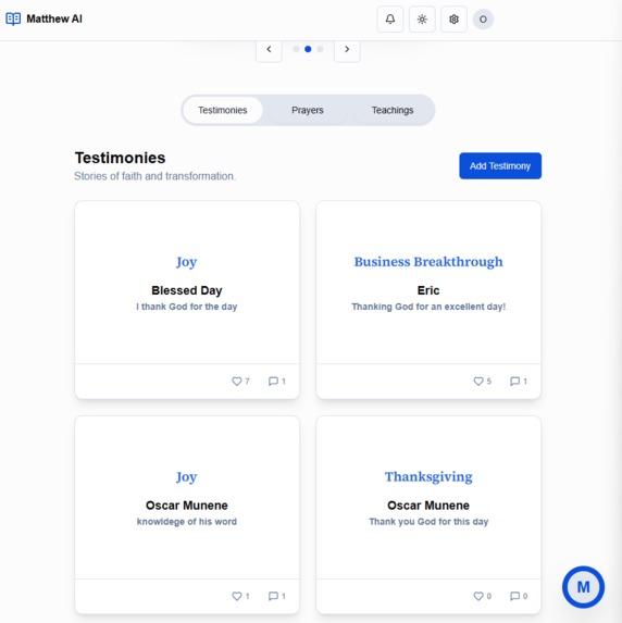 Matthew AI App – screenshot 2