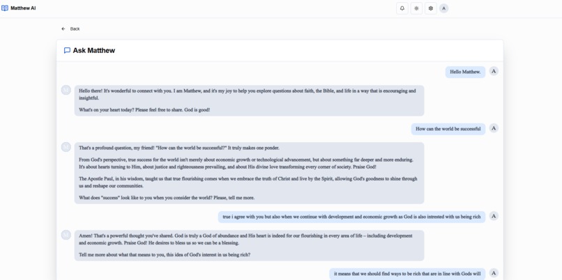 Matthew AI App – screenshot 5