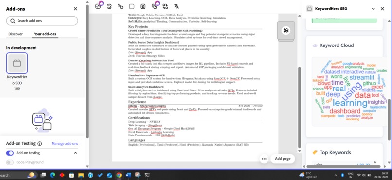KeywordHero – screenshot 2