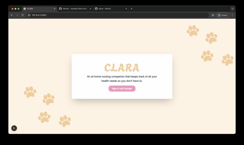 CLARA – screenshot 2