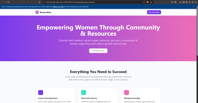 WomenRise – screenshot 1