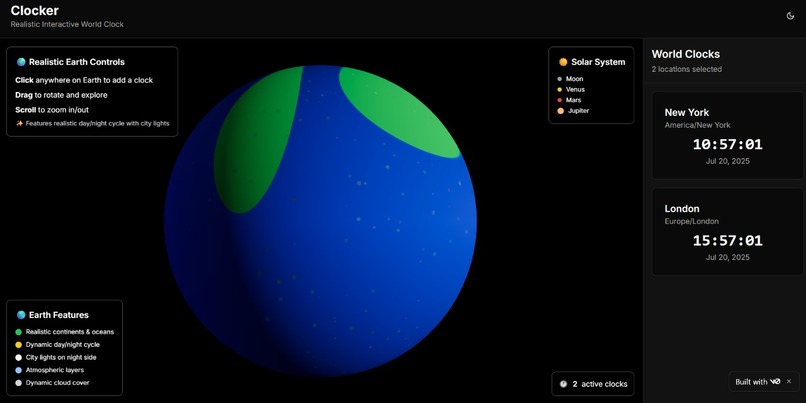 World clock  – screenshot 1