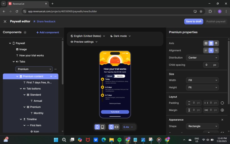 Revenuecat challenge – screenshot 2