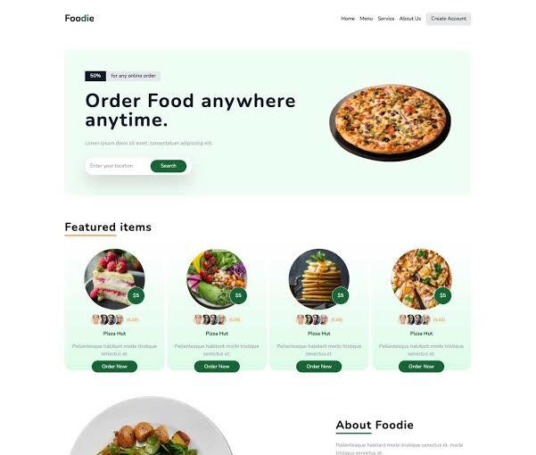 Food order – screenshot 1