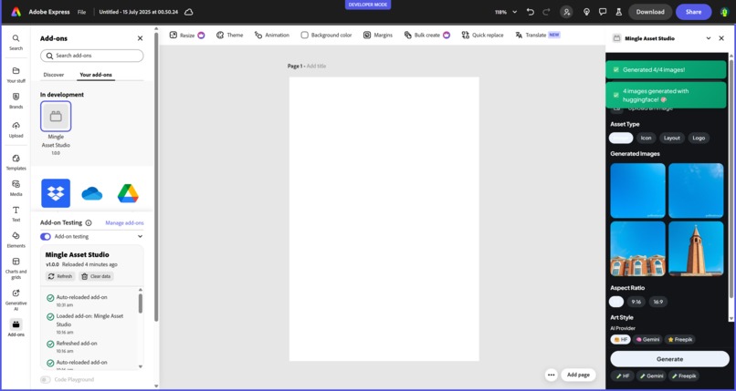 Mingle Asset Studio – screenshot 2
