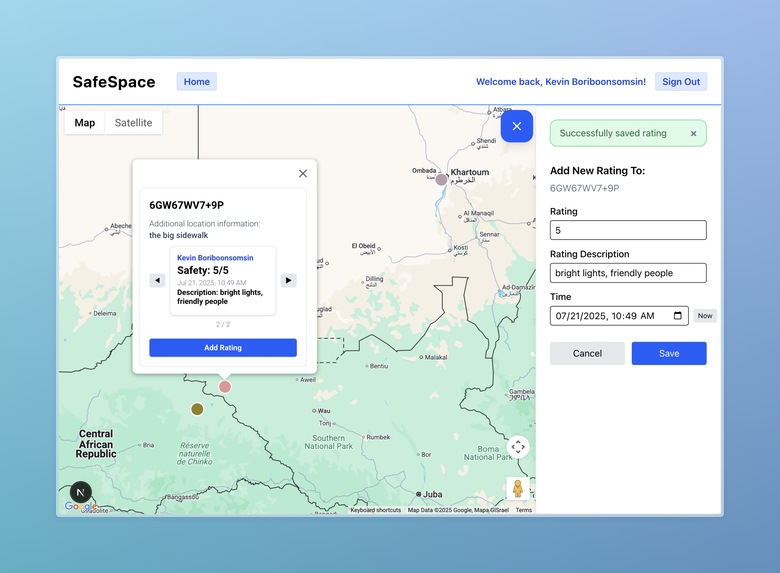 SafeSpace – screenshot 1