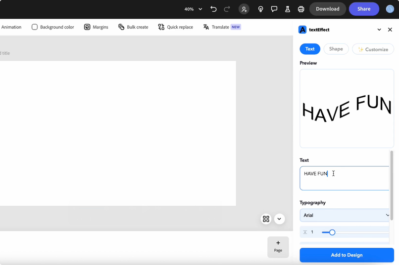 TextWarp – screenshot 1
