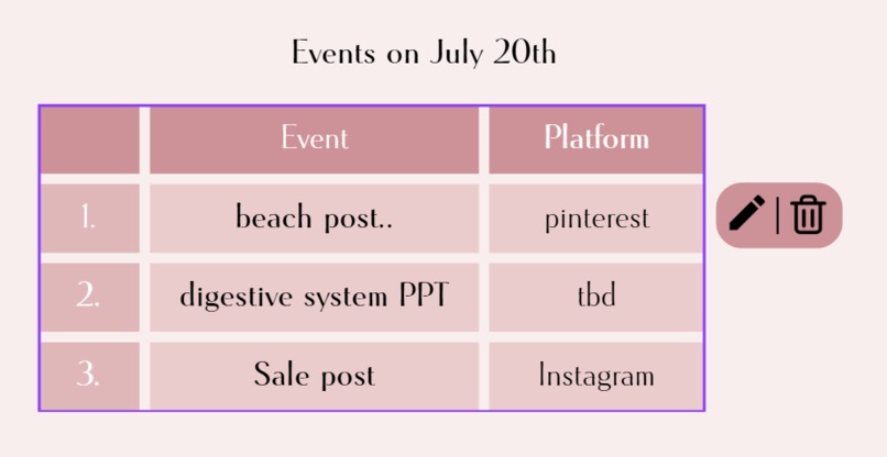 TellCal – screenshot 1