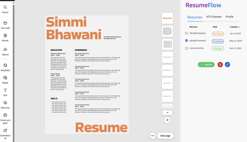 ResumeFlow – screenshot 2