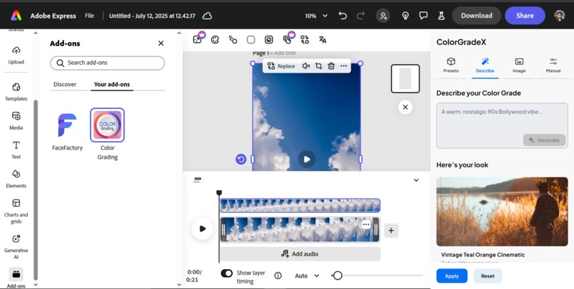 ColorGradeX – screenshot 1