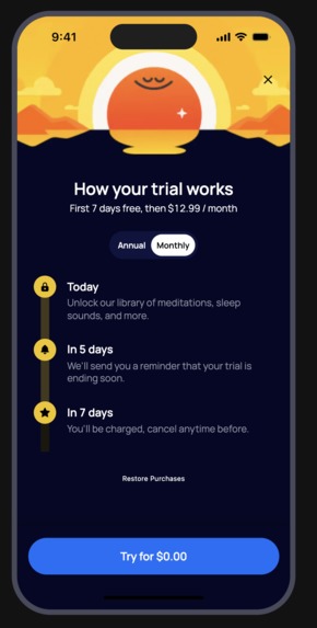 RevenueCat Paywall Output – screenshot 2