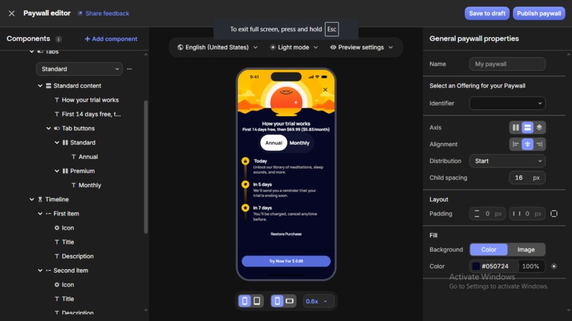 Paywall Builder With RevenueCat – screenshot 2
