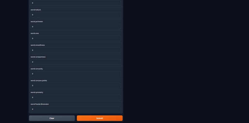 ML-Powered Breast Cancer Checker – screenshot 1