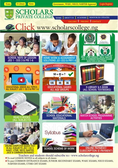 Scholars Website – screenshot 1