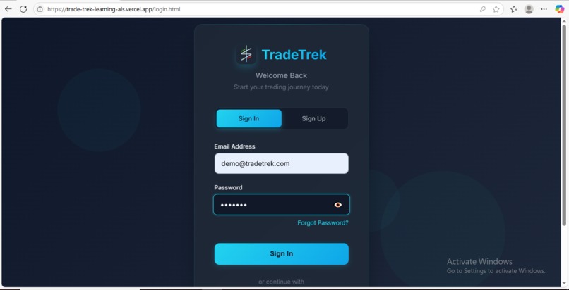 TradeTrek – screenshot 2