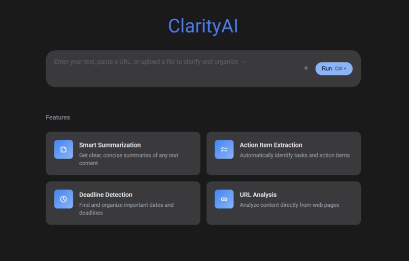 Clarity AI – screenshot 1