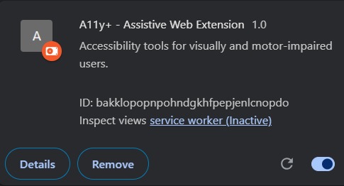 A11yPlus – screenshot 1