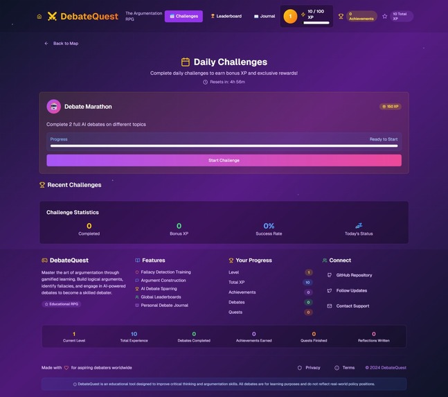 DebateQuest – screenshot 2