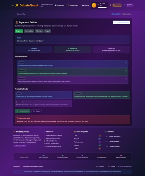 DebateQuest – screenshot 5