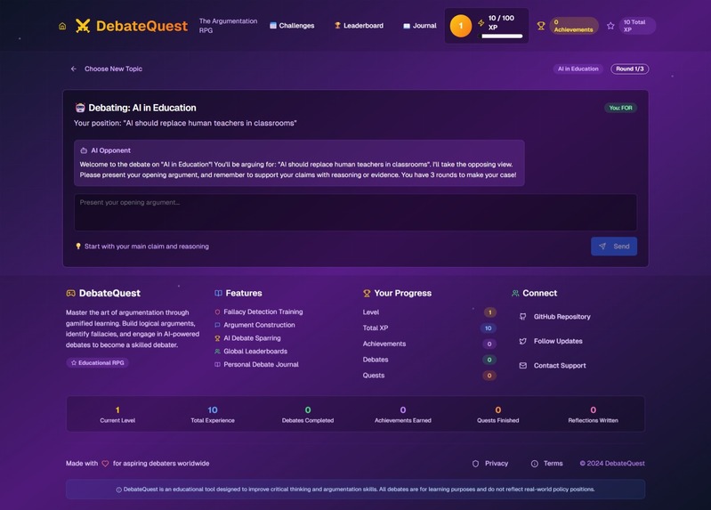 DebateQuest – screenshot 6