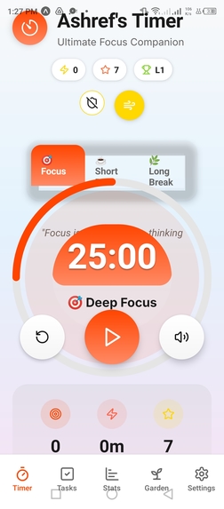 Mindful Pomodoro – screenshot 1