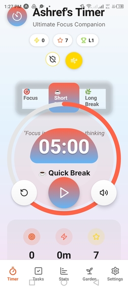 Mindful Pomodoro – screenshot 2