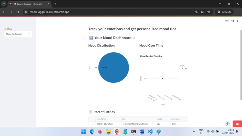 MoodLogger – Reflect & Record Your Day – screenshot 1