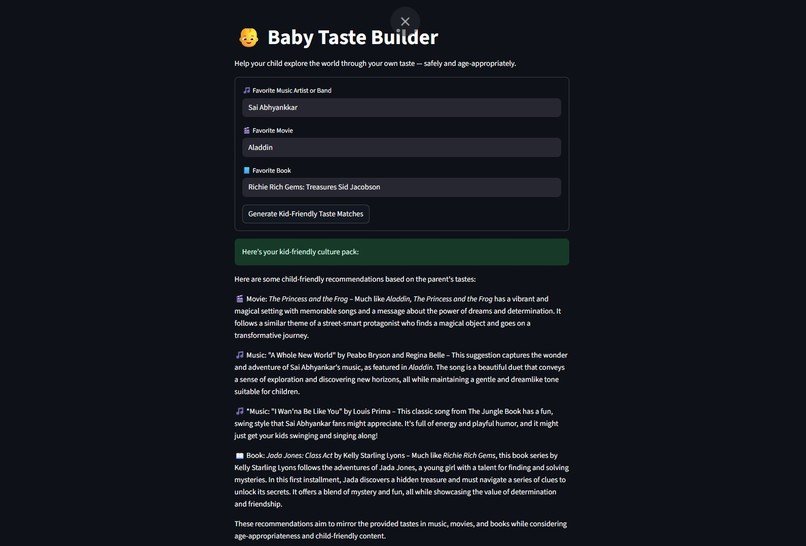 Baby Taste Builder – screenshot 1