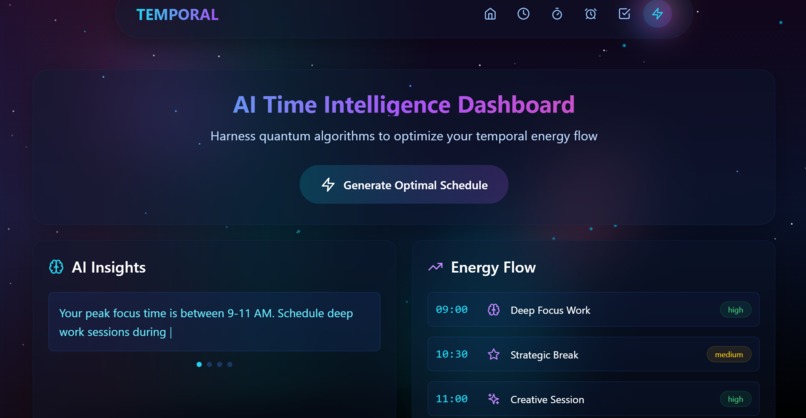TEMPORAL – AI Time Coach – screenshot 2