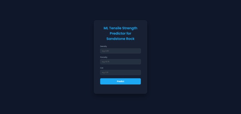 Tensile Strength Predictor – screenshot 2
