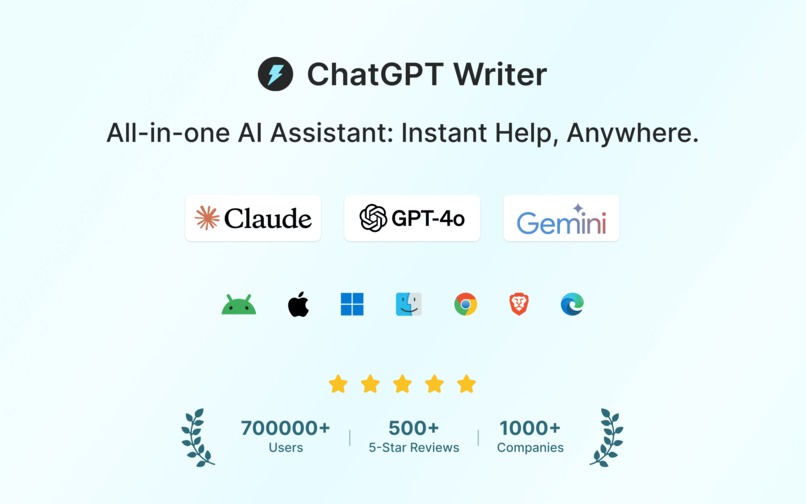ChatGPT Writer – screenshot 1