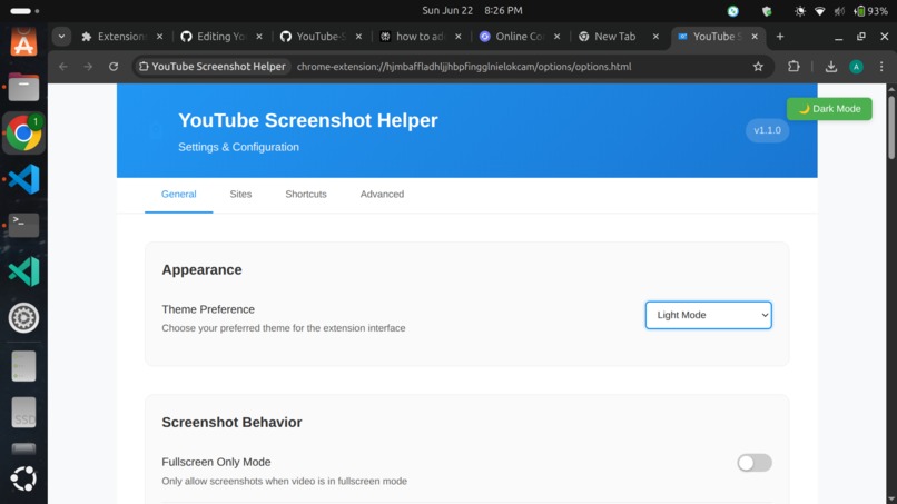 YouTube Screenshot Helper Extension – screenshot 5