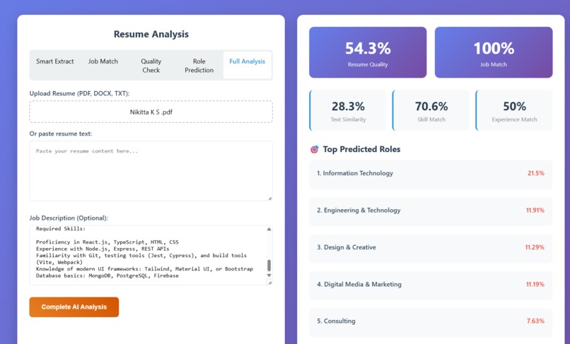 Resume Scorer  – screenshot 1
