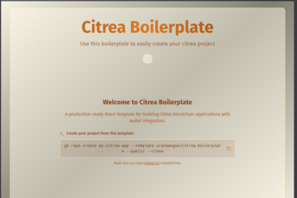 Citrea Boilerplate