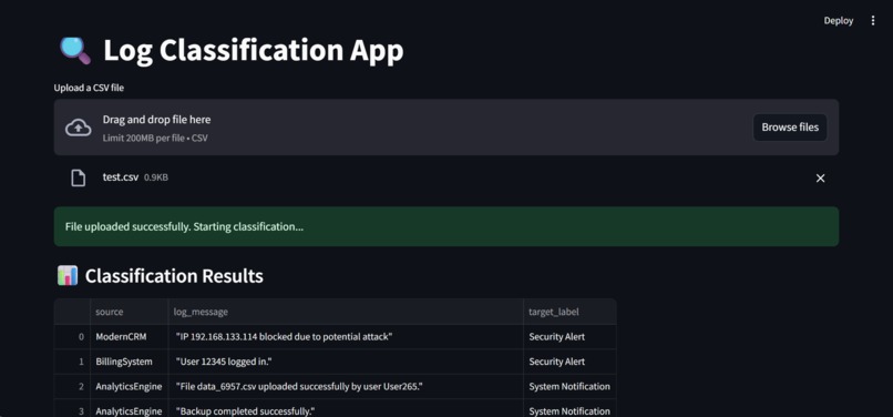 SmartLogClassifier – screenshot 1