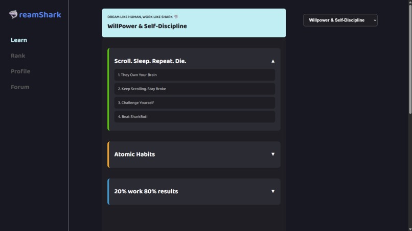 DreamShark – screenshot 1