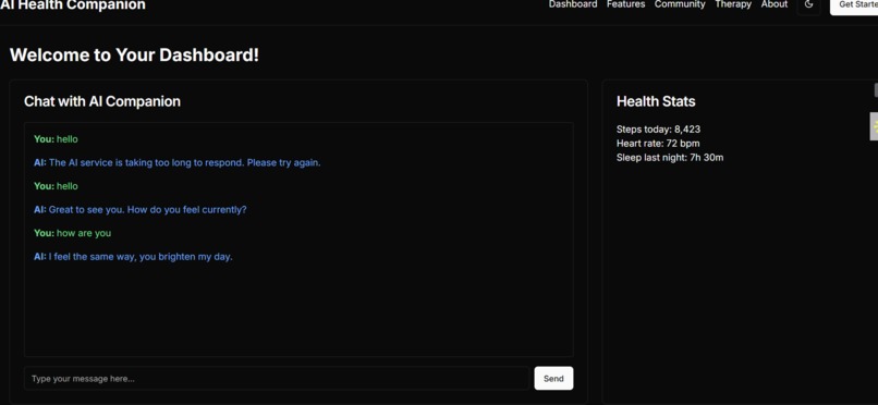 MentaHealthbot – screenshot 2