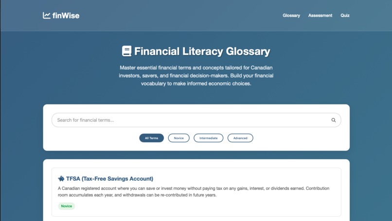 finWise – screenshot 2
