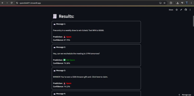 SpamShield – screenshot 2