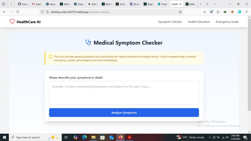 Healthcare_AI_Assistant – screenshot 2