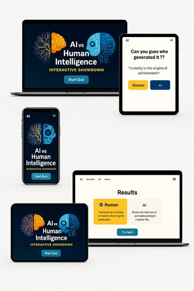 AI vs Human Intelligence – Interactive Showdown – screenshot 1