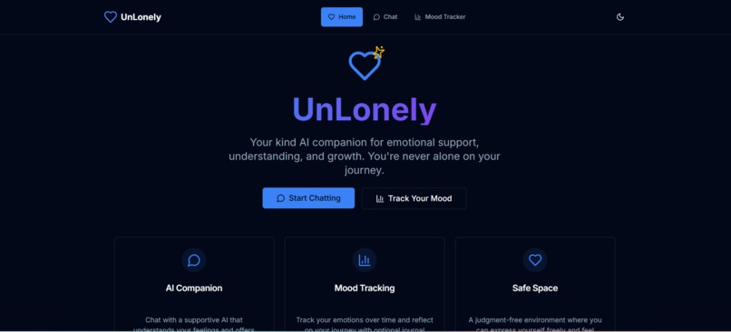 UnLonely – An AI Companion for the Lonely – screenshot 1